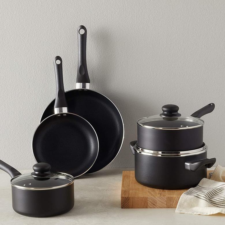 black pot and pan set