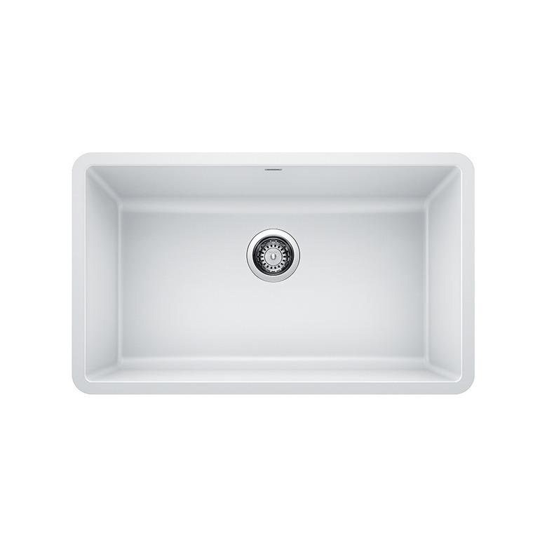 white undermount sink