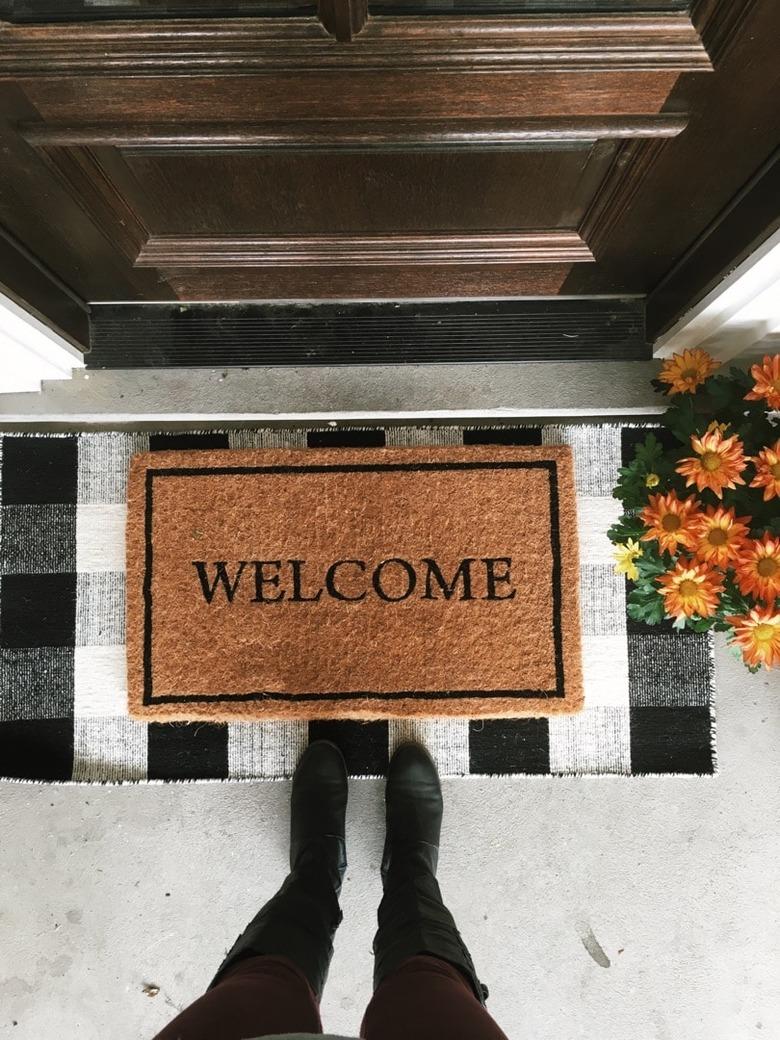 layered doormat