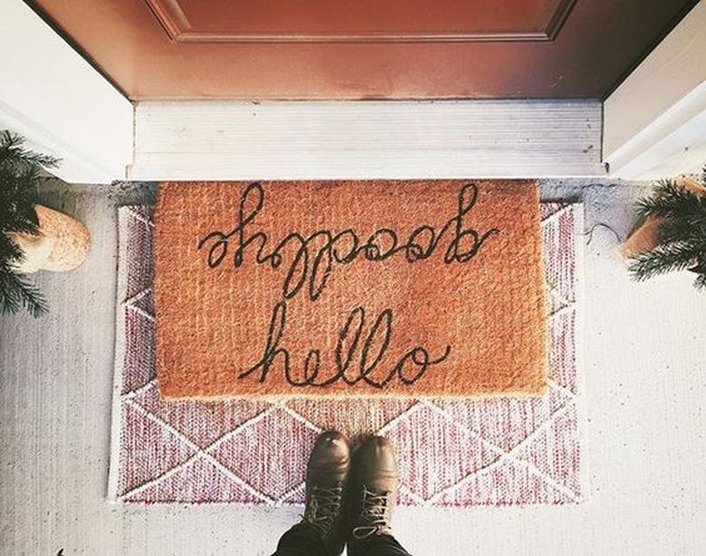 layered doormat