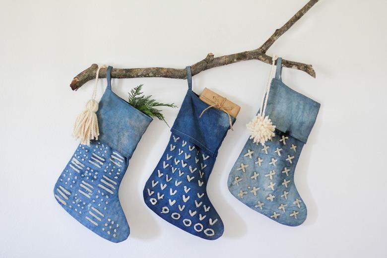 Indigo Batik Stockings