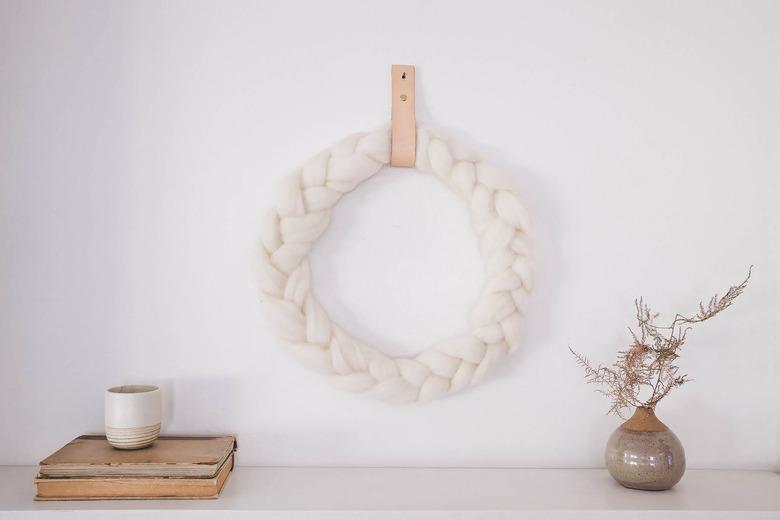 Braided Wool Wreath