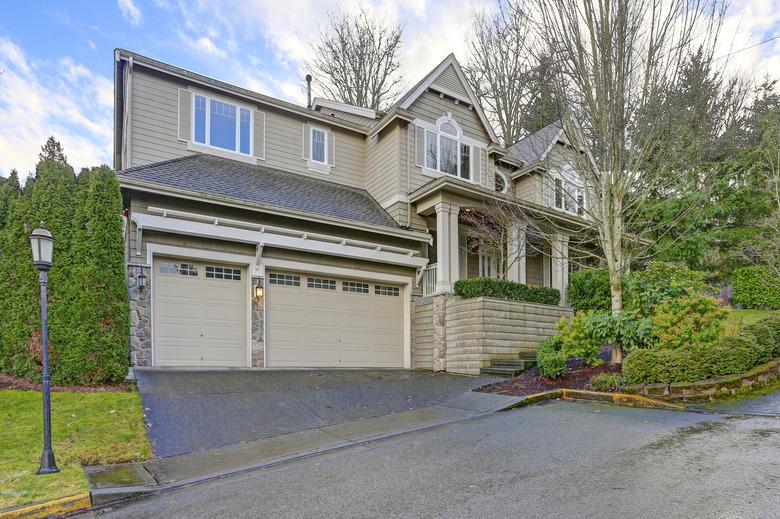 Gorgeous big Craftsman home with gray wood exterior