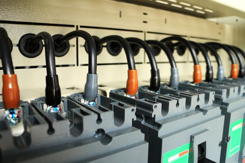 Cable Connection Circuit Breakers inside Switchboard