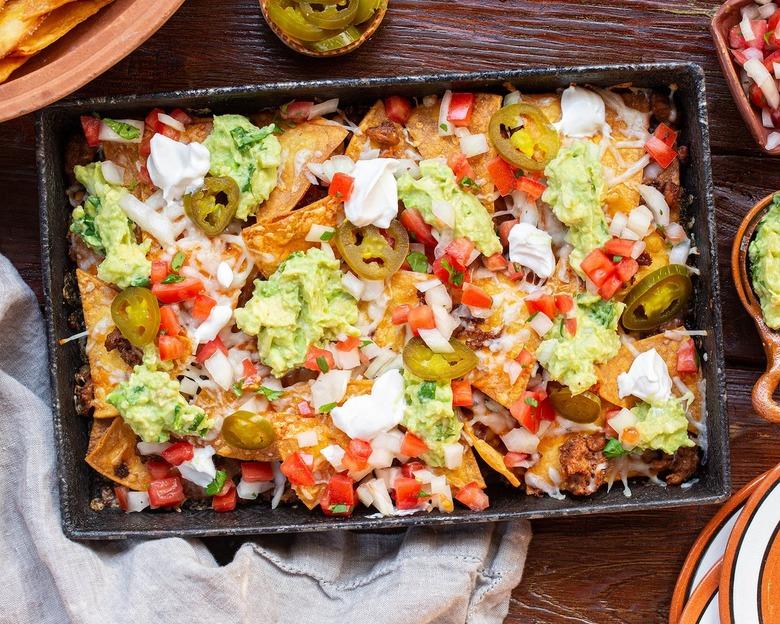 impossible meat chorizo nachos