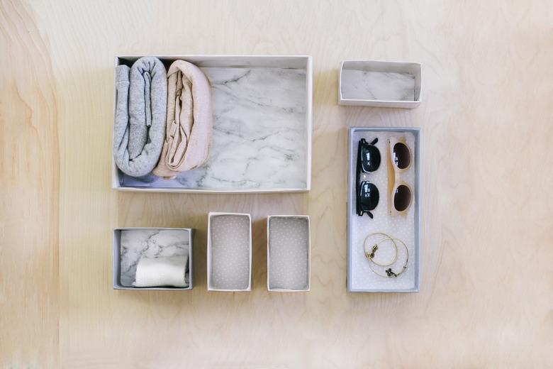 DIY organizational boxes