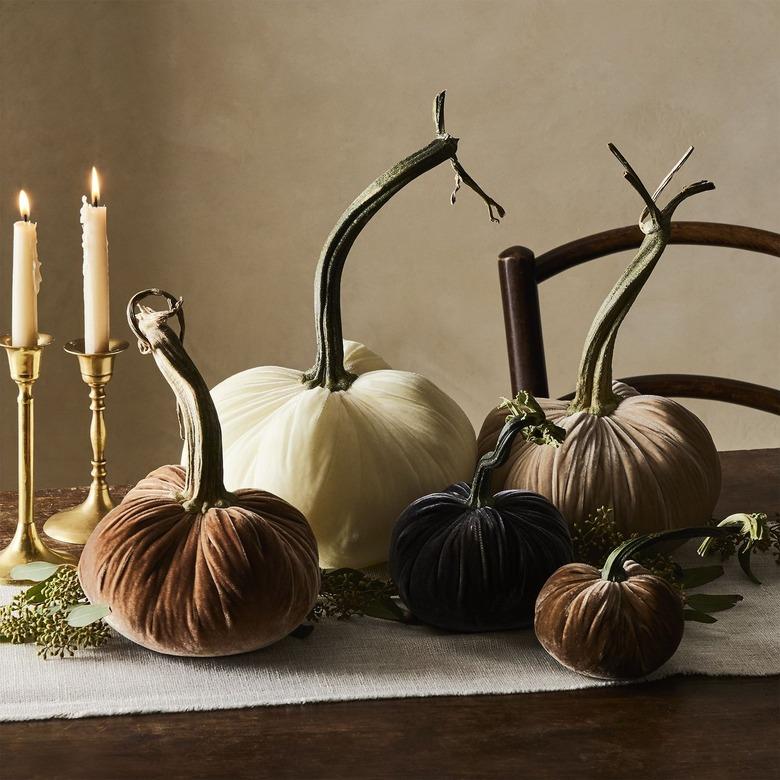 velvet pumpkins