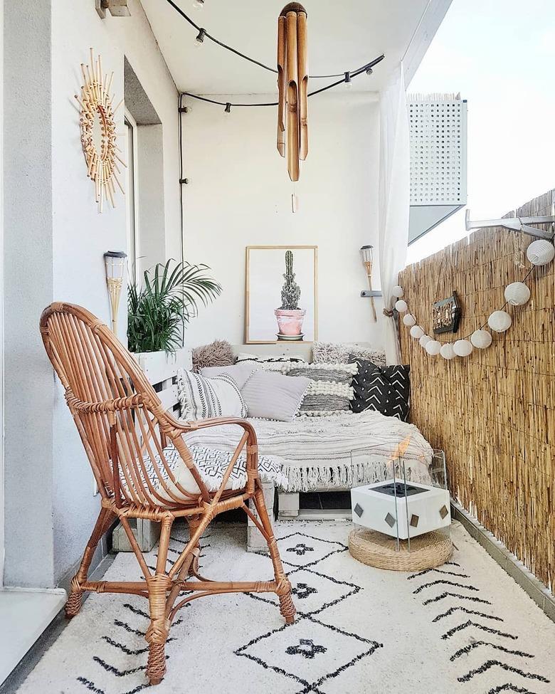 boho chic balcony