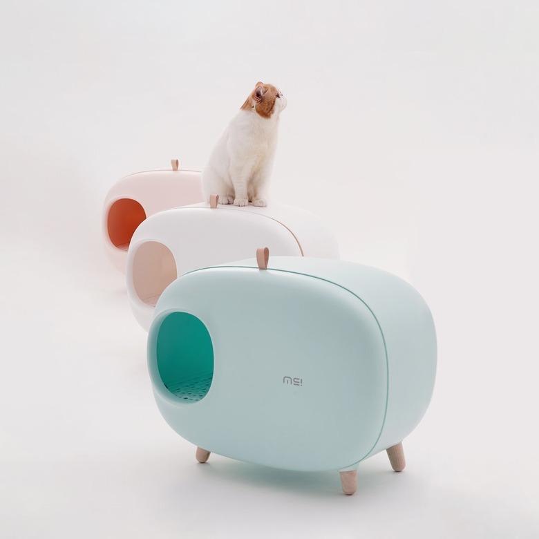 colorful retro litter box