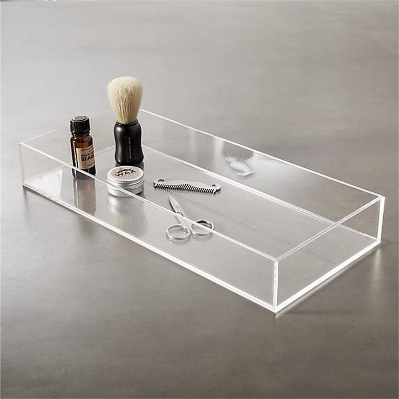 decorative accent acrylic tray