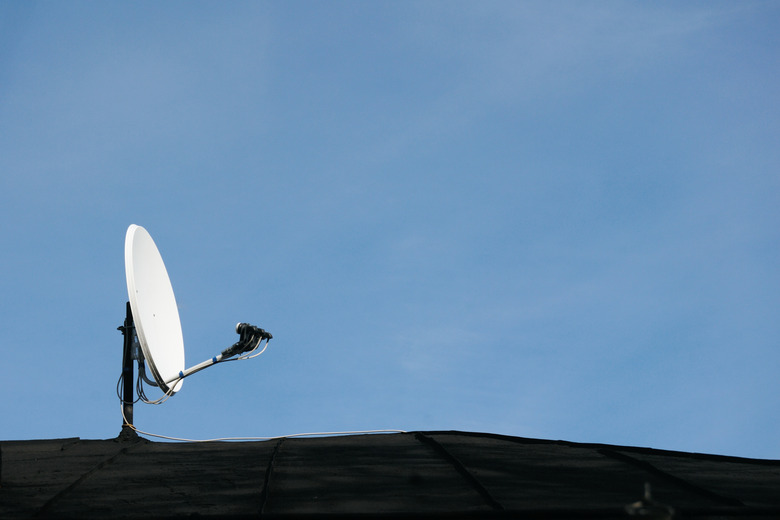 Satellite dish on the roof