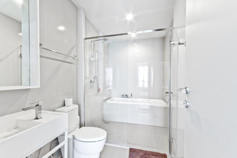 White bathroom.