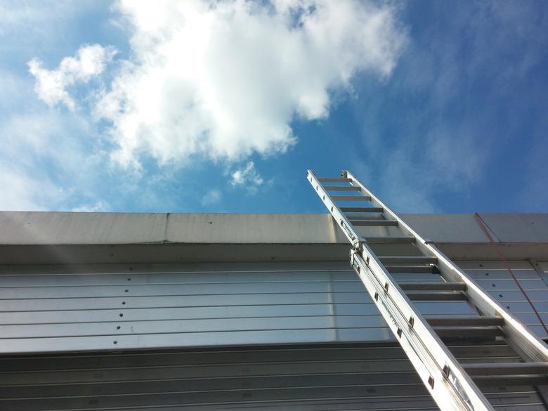 ladder on the blue sky