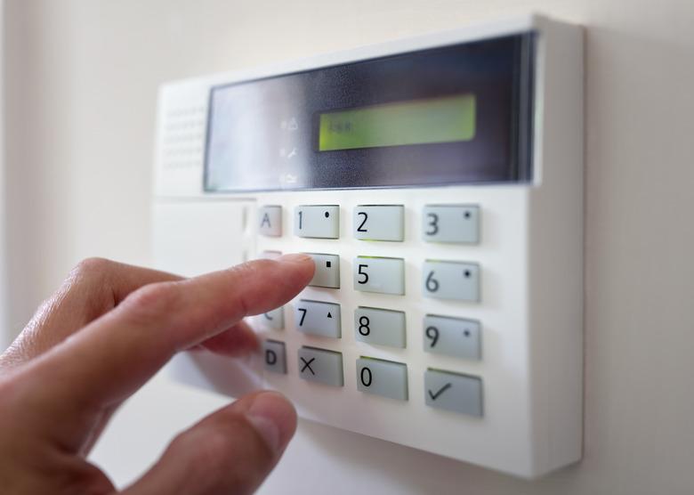 Home or office security alarm keypad