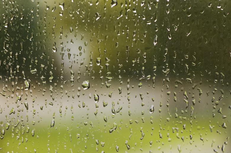 Rain on window