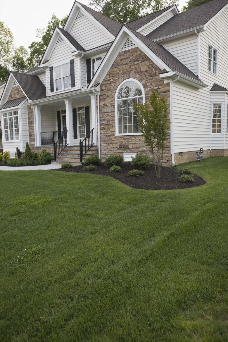 Exterior of house in suburbs