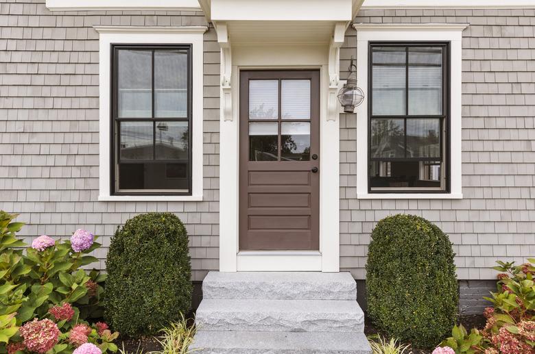 Front brown door