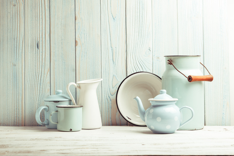 Enamelware still life