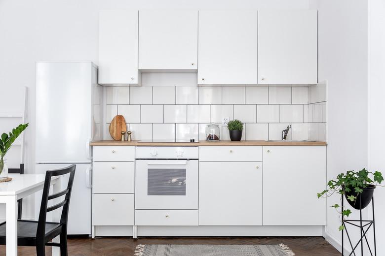 Contemporary kitchen with table