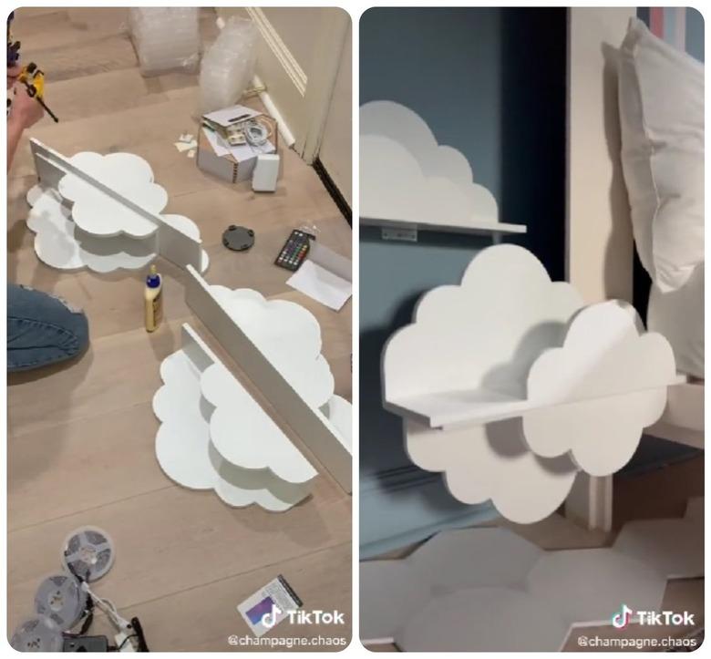 DIY cloud shelf