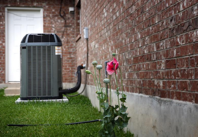 AC on house backyard