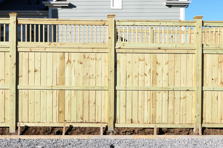 New wood privacy fence