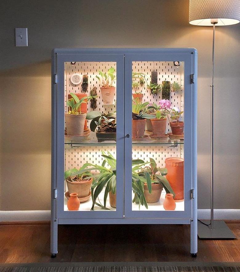 ikea cabinet greenhouse