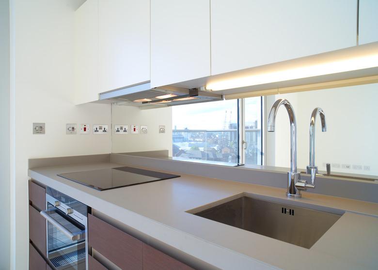 Modern kitchen in luxury apartment