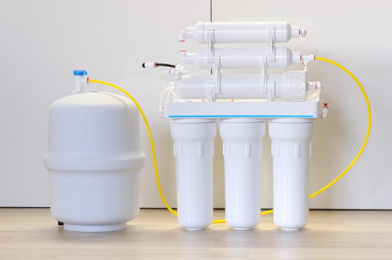 Domestic reverse osmosis filter. Water purifier