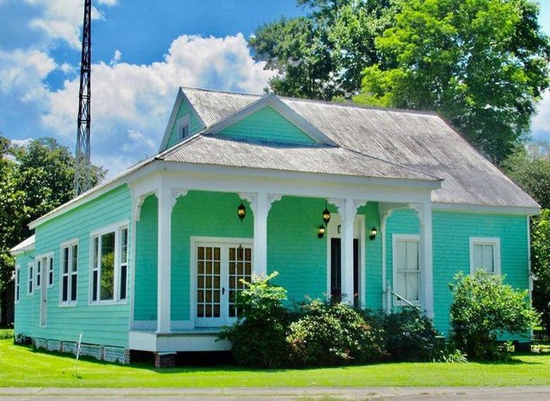 blue Louisiana home