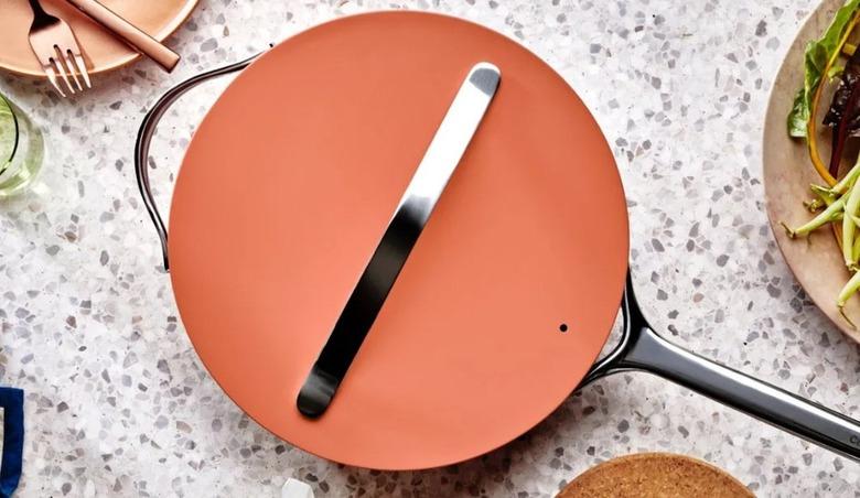 pink ceramic pan