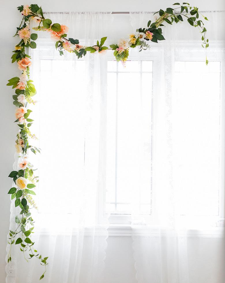 Summer flower garland