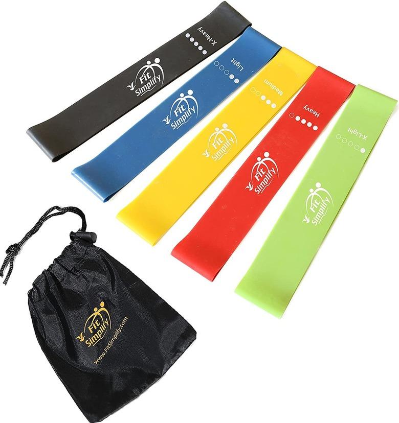 Fit Simplify Resistance Loop Exercise Bands (set of 5)