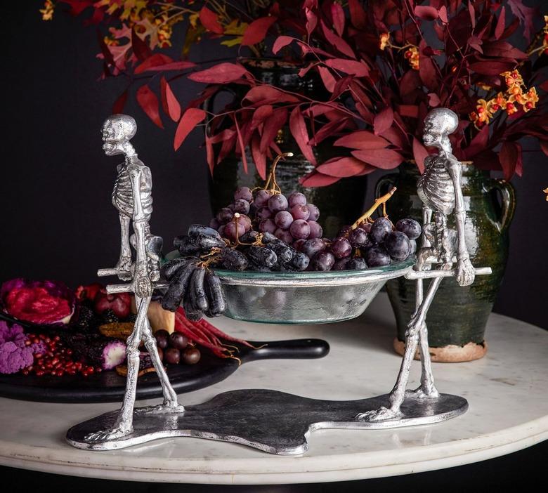 Pottery Barn Skeleton Serving Bowl