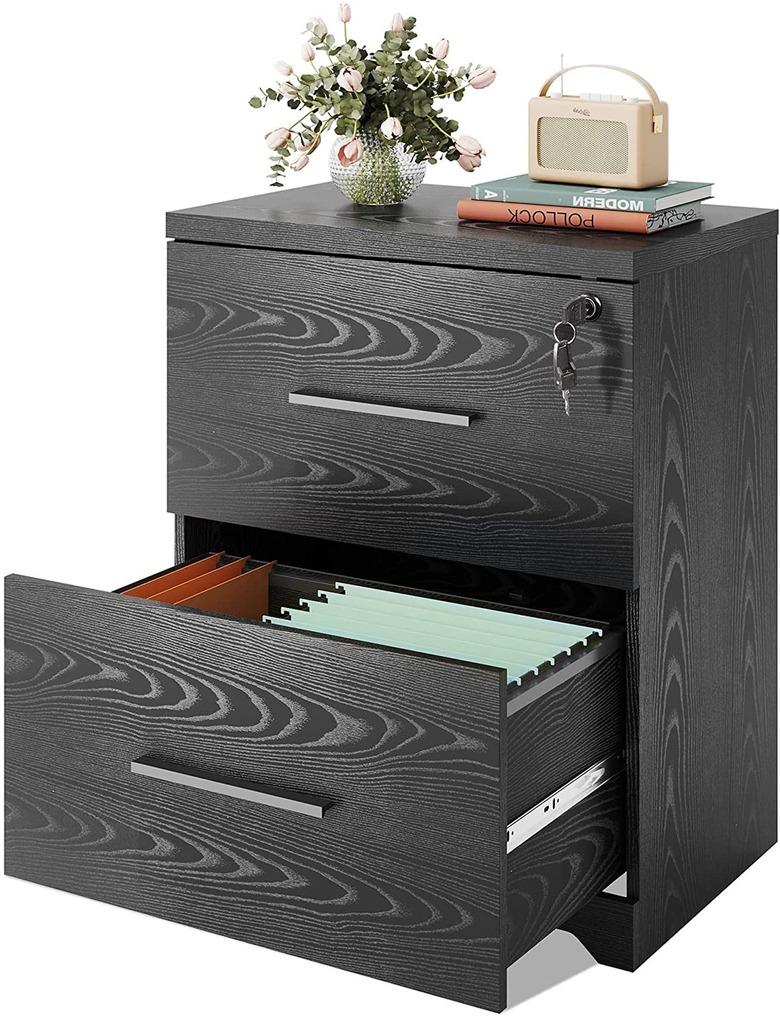 DEVAISE 2-Drawer Wood Lateral File Cabinet with Lock for Office Home