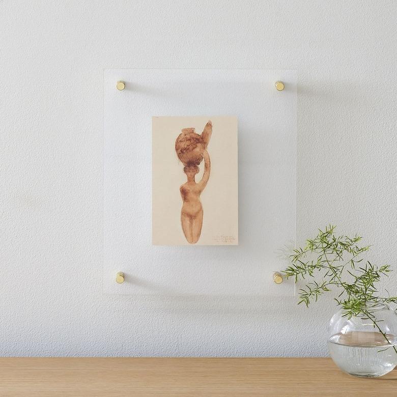 West Elm Modern Acrylic Brass Frame