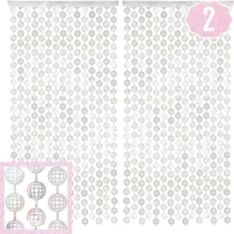 xo, Fetti Disco Ball Foil Curtain (set of 2)