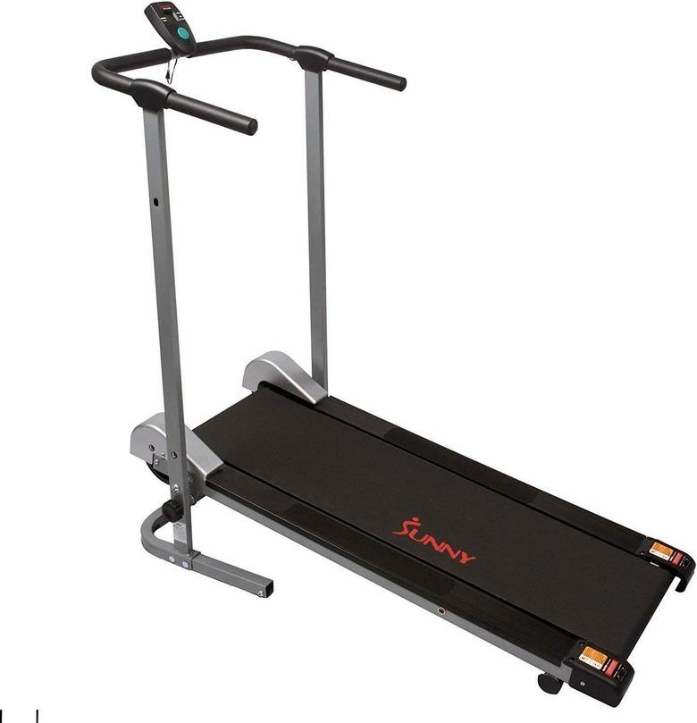 Sunny Health & Fitness Foldable Manual Walking Treadmill