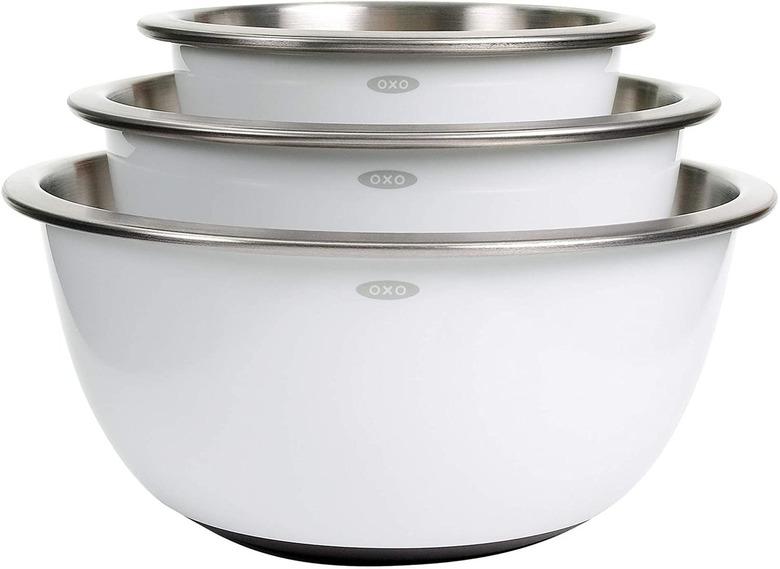 OXO Good Grips 3-Piece Stainless-Steel Mixing Bowl Set