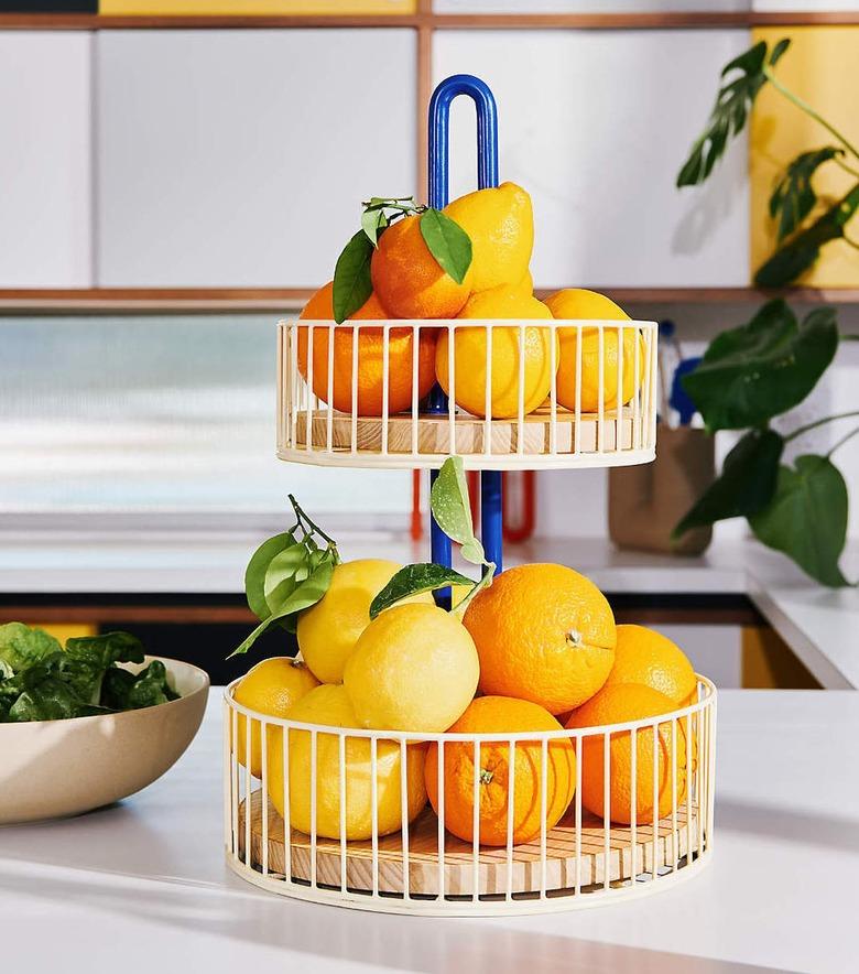 Crate and Barrel 2-Tier Fruit Basket by Molly Baz