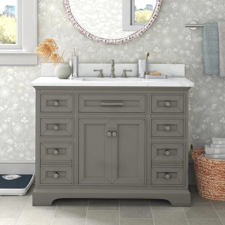 Three Posts Currahee 42" Free-Standing Single Bathroom Vanity