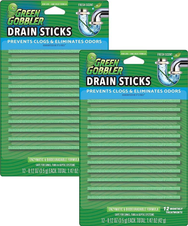 Green Gobbler Drain Sticks