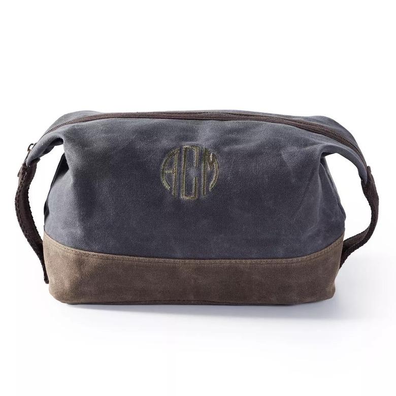 Mark & Graham Waxed Canvas Travel Pouch