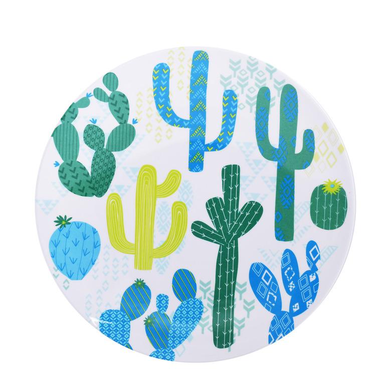 Mainstays Outdoor Melamine Cactus Dinner Plate