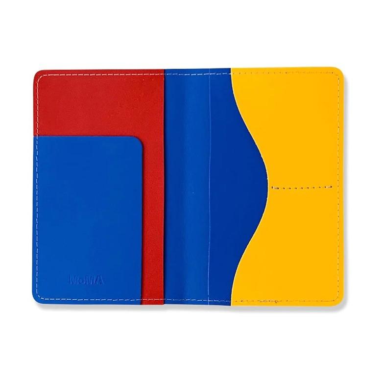 MoMA Design Store Primary Recycled Leather Passport Case