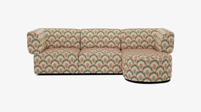 Deco Peacock Diane Modular Chaise Sectional