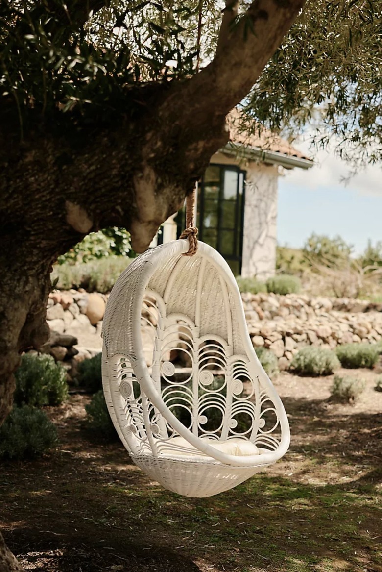 Anthropologie Peacock Indoor/Outdoor Hanging Chair 