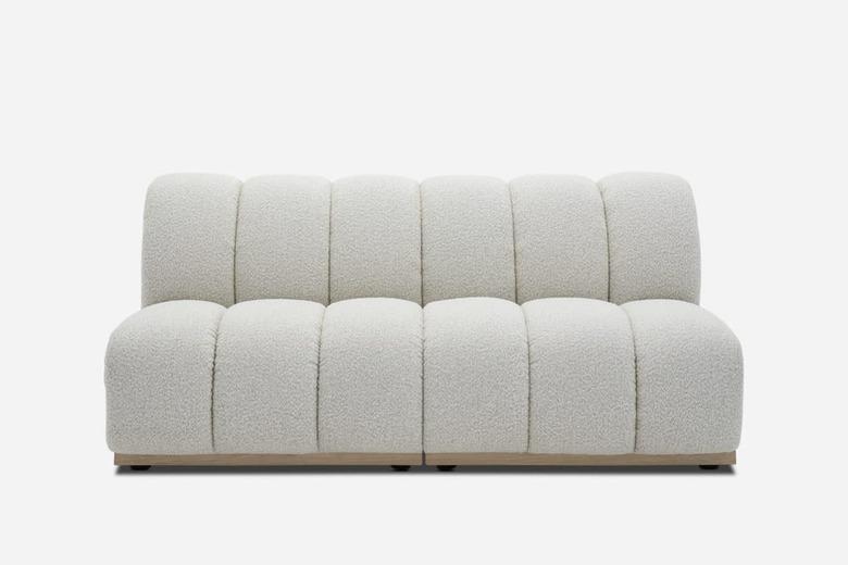 Castlery Marlow Performance Bouclé Armless 3-Seater Sofa