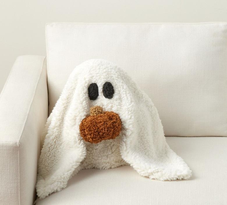 Pottery Barn Gus the Ghost with Pumpkin Pillow