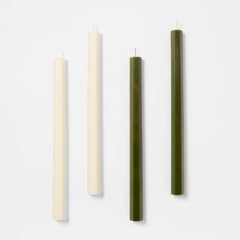 Threshold x Studio McGee Hexagon Taper Candles (Set of 4)